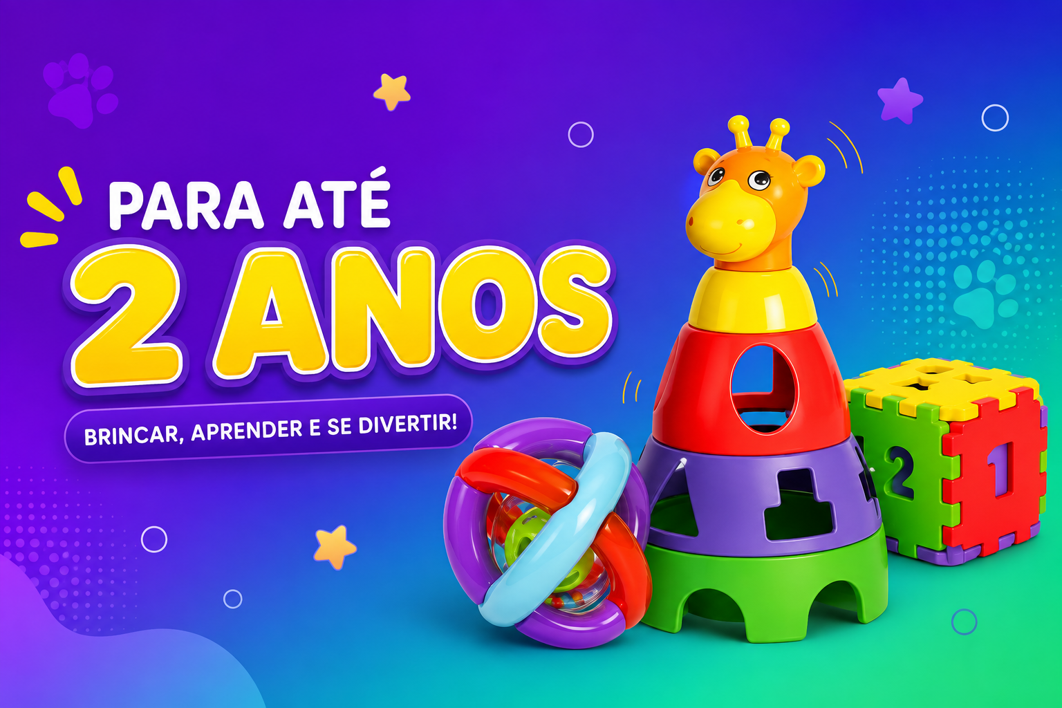 Brinquedos para até 2 anos