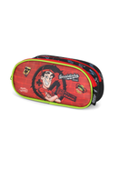 Kit Mochila de Costas G + Estojo Box Enaldinho UP4YOU | Preto e Vermelho Neon | Youtuber 2 Peças