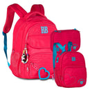 Kit Completo Mochila Lancheira Estojo Rebecca Bonbon RB Clio Rosa Pink