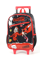 Mochila de Rodinhas Enaldinho UP4YOU | Youtuber | Rodas de Silicone | Preto e Vermelho G
