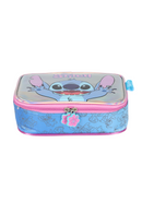Kit Mochila de Costas G Stitch PINK Pelúcia + Lancheira Térmica Glitter Luxcel Disney (2 Peças)