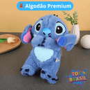Stitch que respira pelúcia do Lilo and Stitch e Angel com movimentos de respiração, luzes suaves e sons calmantes