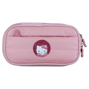 Estojo Box Puffer Hello Kitty – Organização com Toque Macio e Brilho Fashion!