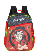 Kit Mochila de Costas G + Estojo Box Enaldinho UP4YOU | Preto e Vermelho Neon | Youtuber 2 Peças