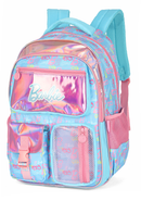 Mochila de Costas G Barbie AZUL Holográfica Luxcel | Brilho, Estilo e Amplo Espaço!