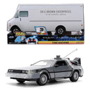 Miniatura Time Machine De Volta Para O Futuro 40 Anos c/ Luz 1:24 - Jada