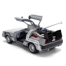 Miniatura Time Machine De Volta Para O Futuro 40 Anos c/ Luz 1:24 - Jada