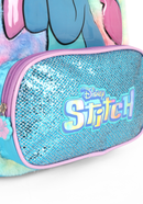 Mochila de Costas G Stitch Pelúcia & Paetê AZUL Luxcel - Fofura e Brilho Disney!