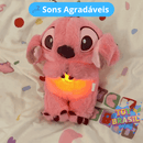 Stitch que respira pelúcia do Lilo and Stitch e Angel com movimentos de respiração, luzes suaves e sons calmantes