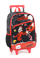 Mochila de Rodinhas Enaldinho UP4YOU | Youtuber | Rodas de Silicone | Preto e Vermelho G
