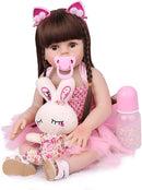 Boneca Bebê Reborn Laura Baby Gabriela 40cm 100% Vinil - Shiny Toys