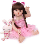 Boneca Bebê Reborn Laura Baby Gabriela 40cm 100% Vinil - Shiny Toys