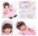 Boneca Bebê Reborn Laura Baby Cathryn 40cm 100% Vinil - Shiny Toys