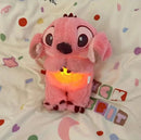 Stitch que respira pelúcia do Lilo and Stitch e Angel com movimentos de respiração, luzes suaves e sons calmantes