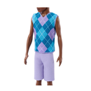 Boneco Barbie Fashionista Ken Negro Camisa Xadrez - Mattel