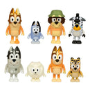 Kit 8 Bonecos Colecionáveis Bluey Diversão em família com fantasias - Candide