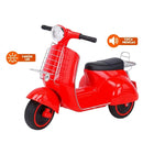 Motocicleta Elétrica Infantil Vermelha c/Luz e Som 6v5ah - Shiny Toys