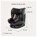 Cadeirinha Nonna 360° Preto Noturno - Infanti