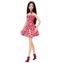 Barbie Fashionista Vestido Rosa e Cabelo Preto - Mattel