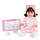 Boneca Bebê Reborn Menina Zoe 100% Vinil - Shiny Toys