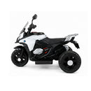 Moto Elétrica Branca Três Rodas 6V com Luz e Som - Brink Center