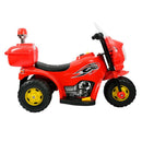 Moto Elétrica Infantil Vermelho 6V com Luz e Som - Brink Center