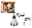 Playset Ônibus Espacial Com Astronauta e Veículos Space Set