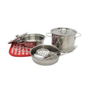 Jogo de Cozinha Infantil Panelinhas Inox 9 peças - Shiny Toys